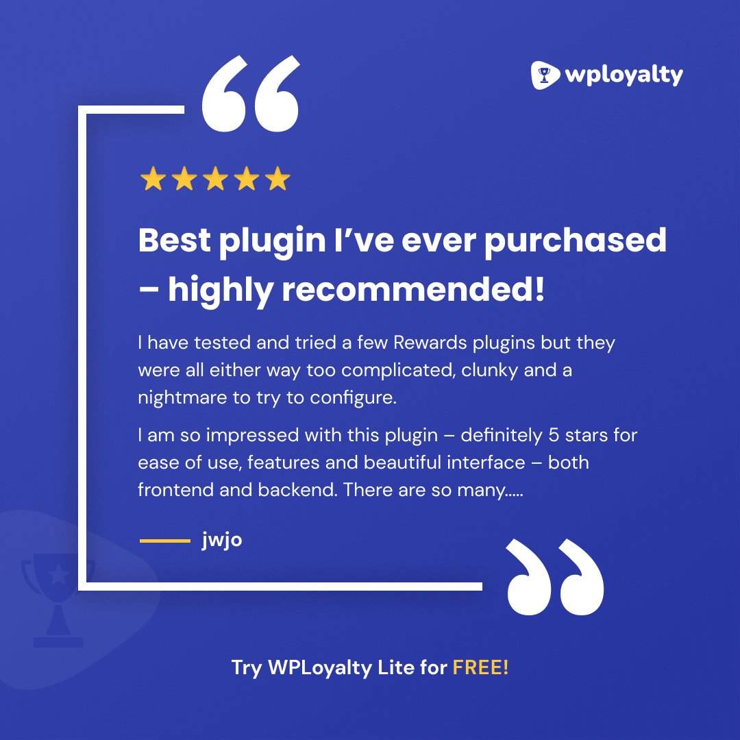 WPLoyalty tweet media