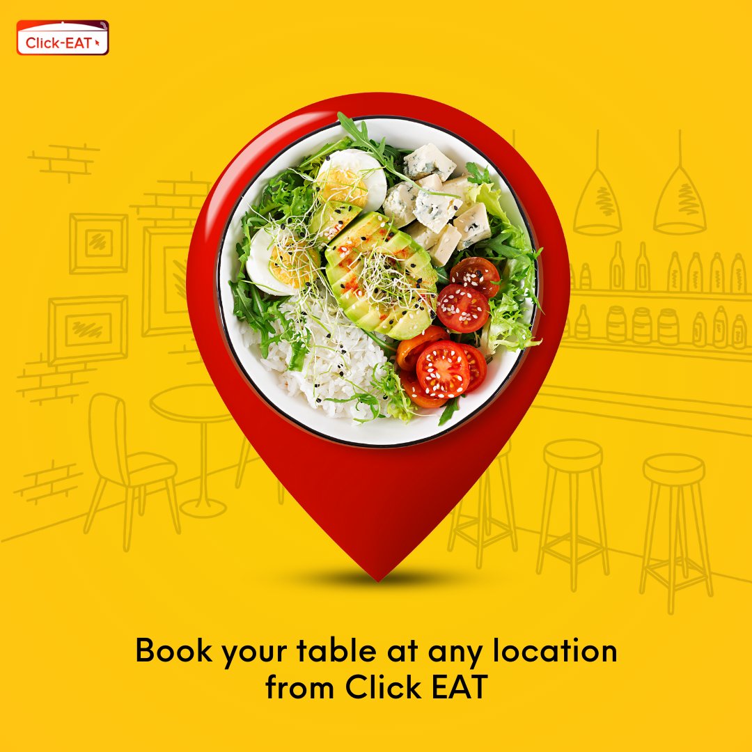 Secure your spot anywhere, anytime. 

Pre-book your table effortlessly and enjoy the convenience you deserve.

Your reservation, your way.
click-eat.co.uk 
#bookyourdine #dinewithclickeat #takeaway #Foodies