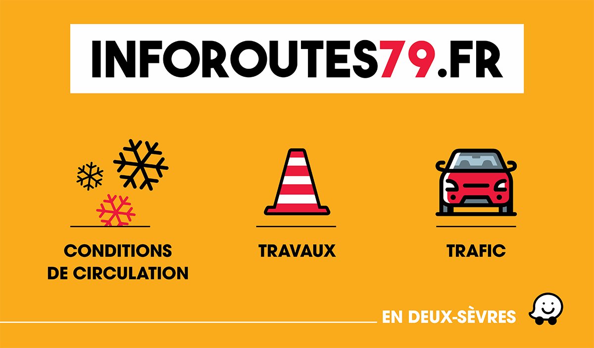 🚧 [#Inforoutes79] FERMETURE DE ROUTE | #SaintLaurs
Suite à une chute de câble sur la chaussée, la RD744 est actuellement fermée.
Déviation en place - Durée prévisible : 2h 
Restez prudents à l'approche de cette zone. 
inforoutes79.fr
#DeuxSèvres