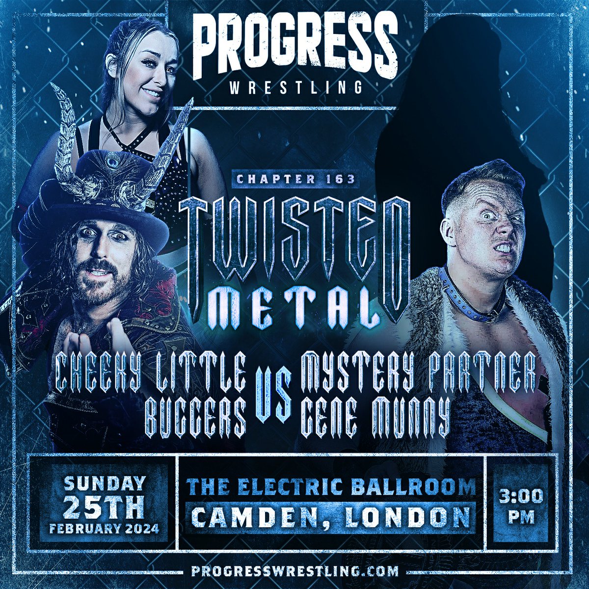ThisIs_Progress's tweet photo. ๐ค The Cheeky Little Buggers, consisting of Alexxis Falcon & Charles Crowley, joined forces for the first time at #PROGRESSWrestling at #Chapter160, VENDETTA.
๐ The duo pledged to establish themselves as a powerful tag team in PROGRESS Wrestling & threw down the gauntlet, challenging any tag team to face them, eager to showcase their capabilities to everyone.
๐พ Gene Munny has embraced their daring challenge in TWISTED METAL, but he's still in search of a compatible tag team partner.
โ๏ธ The question lingers: who will Gene ultimately select as his enigmatic teammate?
#Wrestling