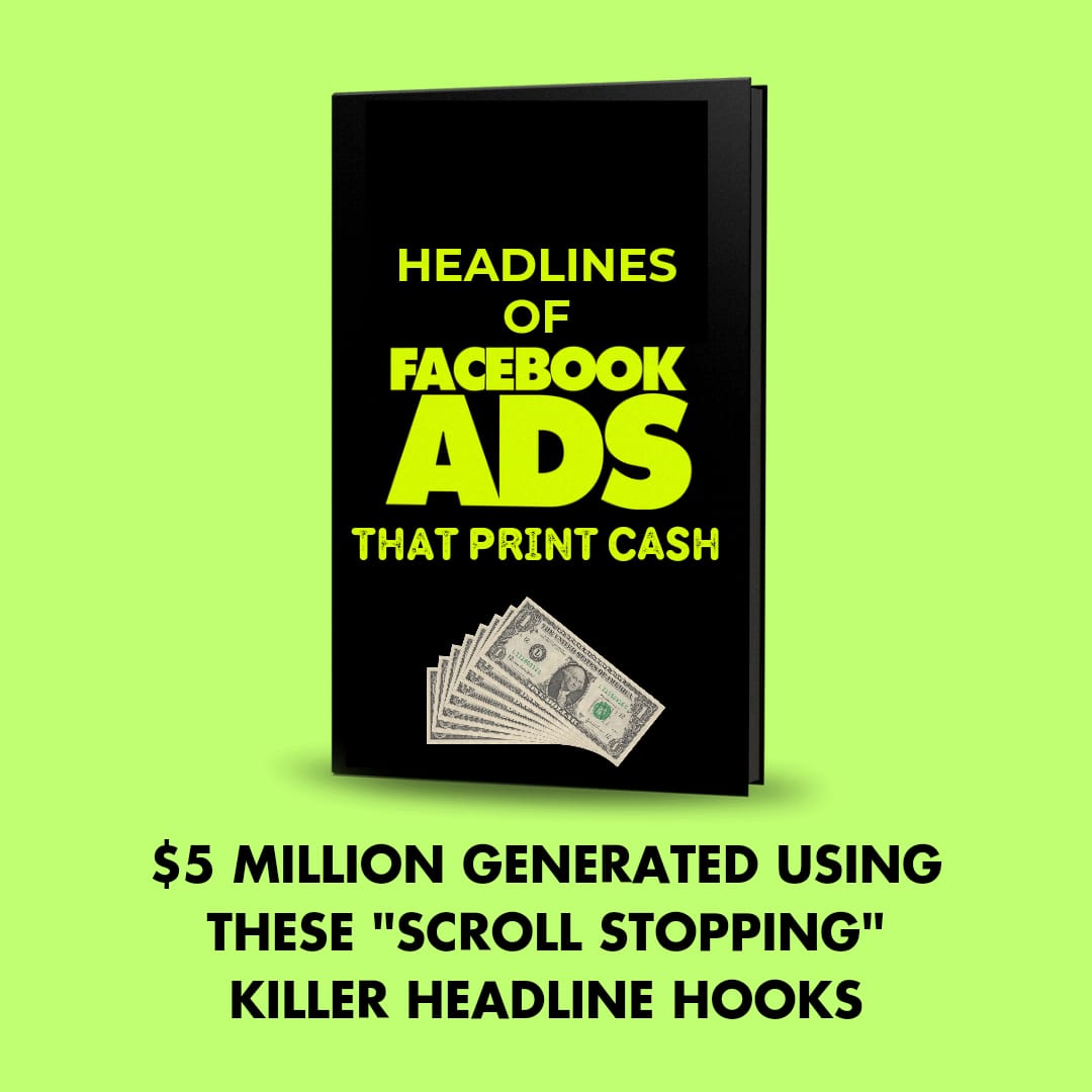 We generated $6 Million for our clients with these headlines

I ran 500+ ad campaigns and analyzed more than 7900+ winning ads.

But this is yours for free this time. (worth $100+)

All you've to do is:

1. Like
2. Comment 'hook'
3. RT for a secret bonus.

Must follow so I can DM