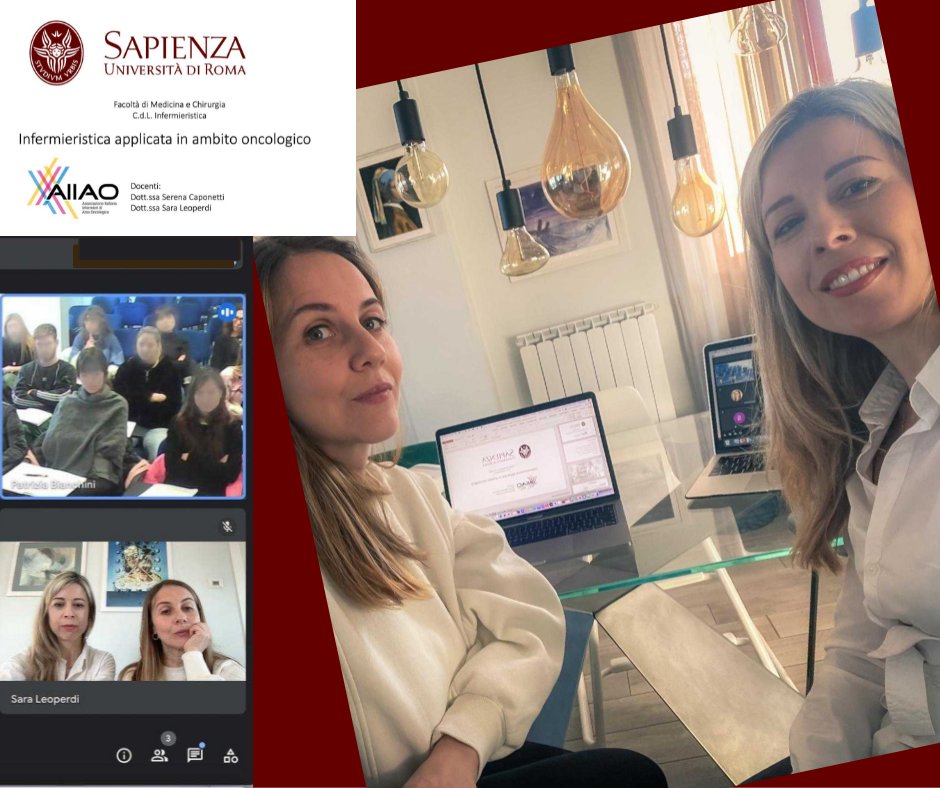 ☄️Orgoglio AIIAO! Grazie all'impegno di due nostre iscritte, abbiamo portato l'esperienza in oncologia direttamente in @SapienzaRoma, arricchendo il corso di laurea in Infermieristica. Insieme, eleviamo lo standard dell'assistenza infermieristica oncologica! #Infermieristica#