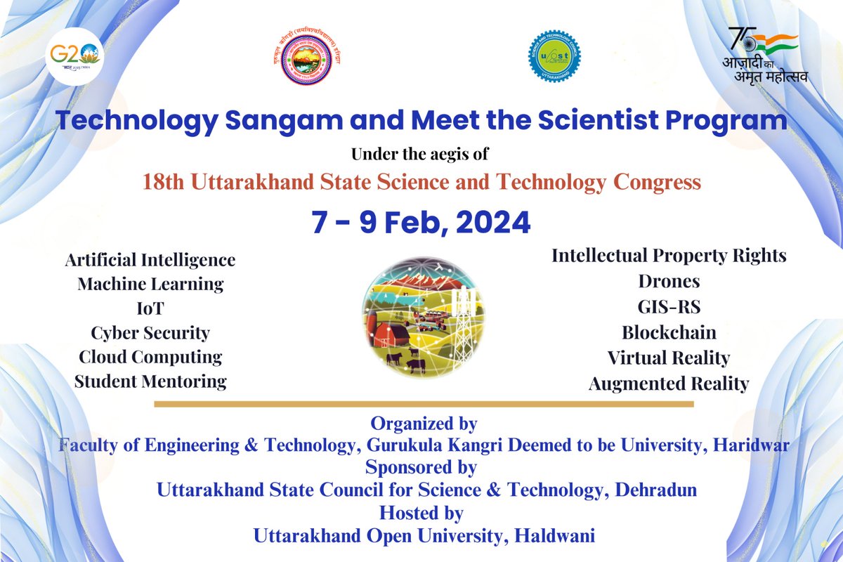 mayankcloud's tweet photo. #TedhnologySangam #UCOST #GKDU Conducted Technology sangam at Haldwani under the aegis of UCOST Science Congress. https://t.co/709kmJM8tc
