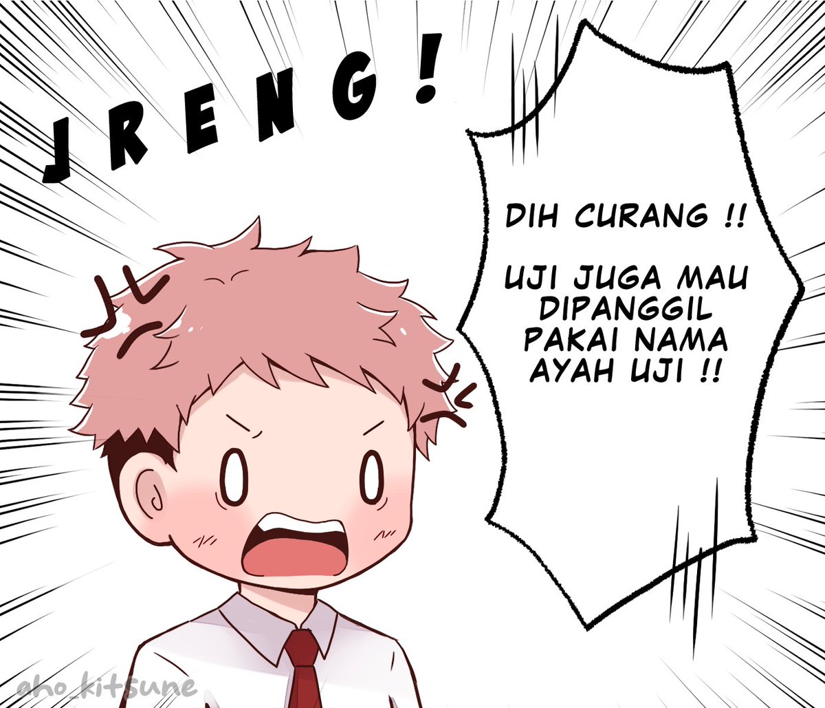 aho_Kitsune's tweet photo. siapa yang pas kecil becandaannya manggil nama bapak cung ☝️☝️☝️☝️
kalo uji mah bangga sama bapak (angkat) dia 😤✨

#呪術廻戦FA https://t.co/67q6KvZHOT