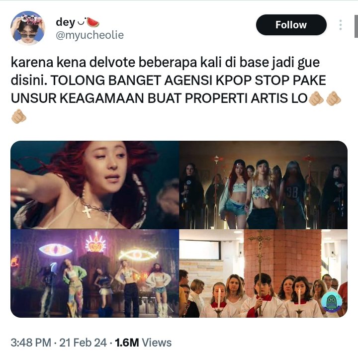 No komen sih tapi kok bisa kepikiran ganti simbol salib jadi logo grup mereka? Ini kekurangan konsep atau gimana dah?