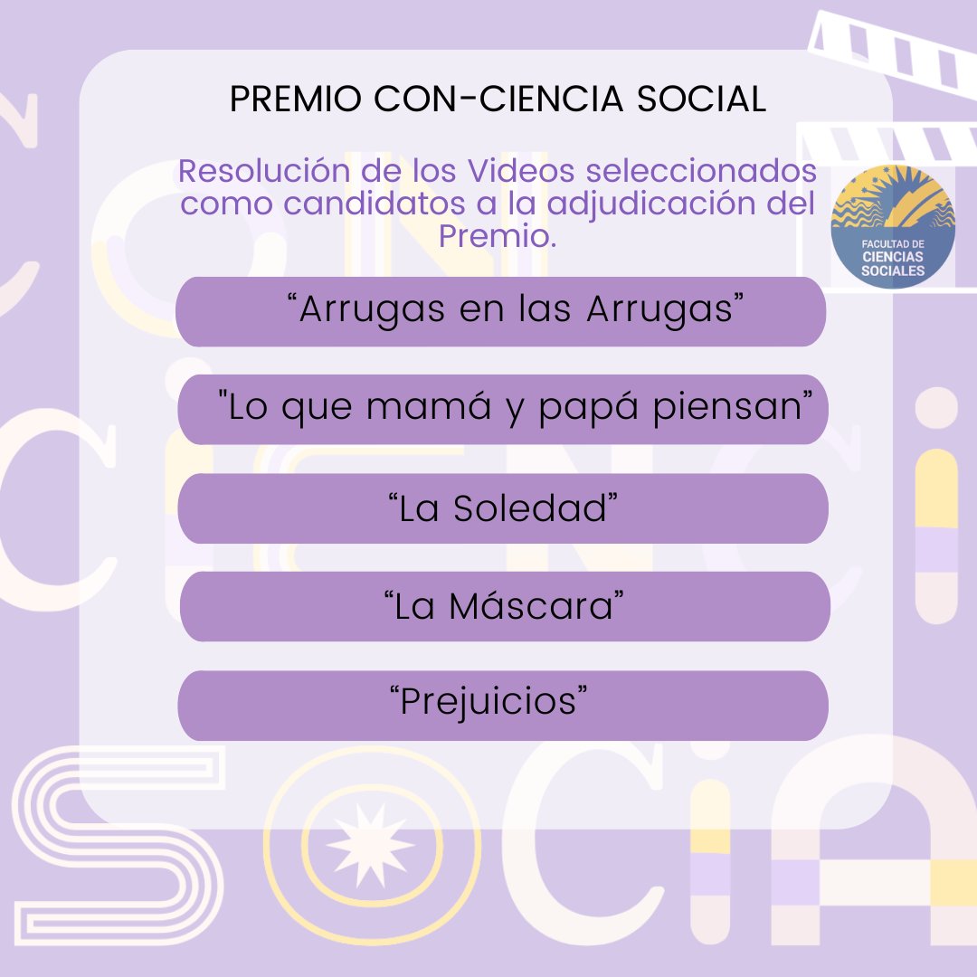 Reunida la comisión de evaluación de los Premios Con-Ciencia Social el día 20 de febrero de 2024 a las 10.30h, tras aplicar los criterios de evaluación, determina los 5 video finalistas del Premio Con-Ciencia Social. ➡Podéis consultarlo en la web del @fcslabUPO