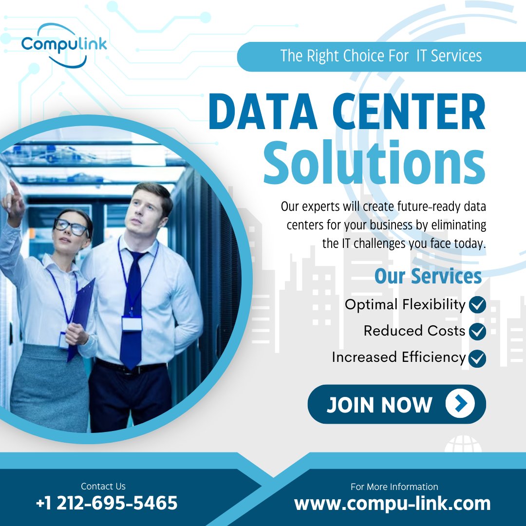 CompulinkTech's tweet image. Compulink's data centre solution presents a highly adaptable architecture, easily customizable to accommodate changes or disruptions.

Visit: compu-link.com/data-center-so…

#datacenter #datacenterservice #compulink #compulinktechnologies #itsolutions #itinfrastructure #cloud #security