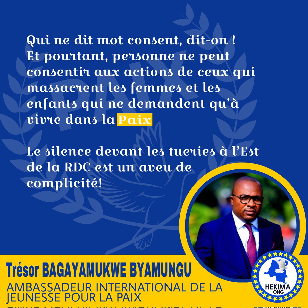 TBagayamukwe's tweet photo. On ne cessera de le dire!
La #complicité dans le mal n'est pas ce dont l'Afrique a besoin... https://t.co/nY3PqDLsis