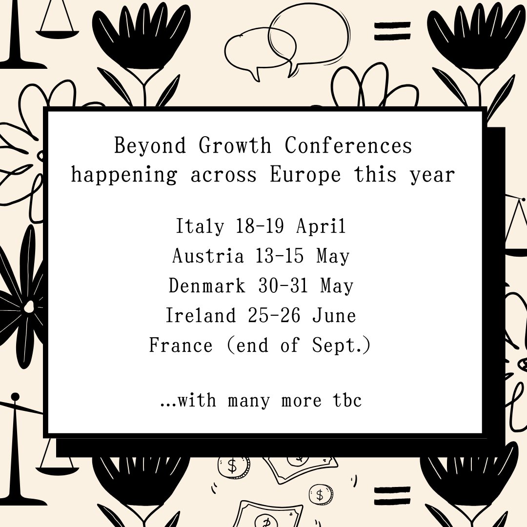 💪 #BeyondGrowth conferences are happening across Europe this year - many of them in national parliaments. Italy, France, Ireland, Austria and Denmark are confirmed, with others in the works. 🙋‍♀️ Want to organise one where you are? Details ➡️weall.org/beyond-growth-…