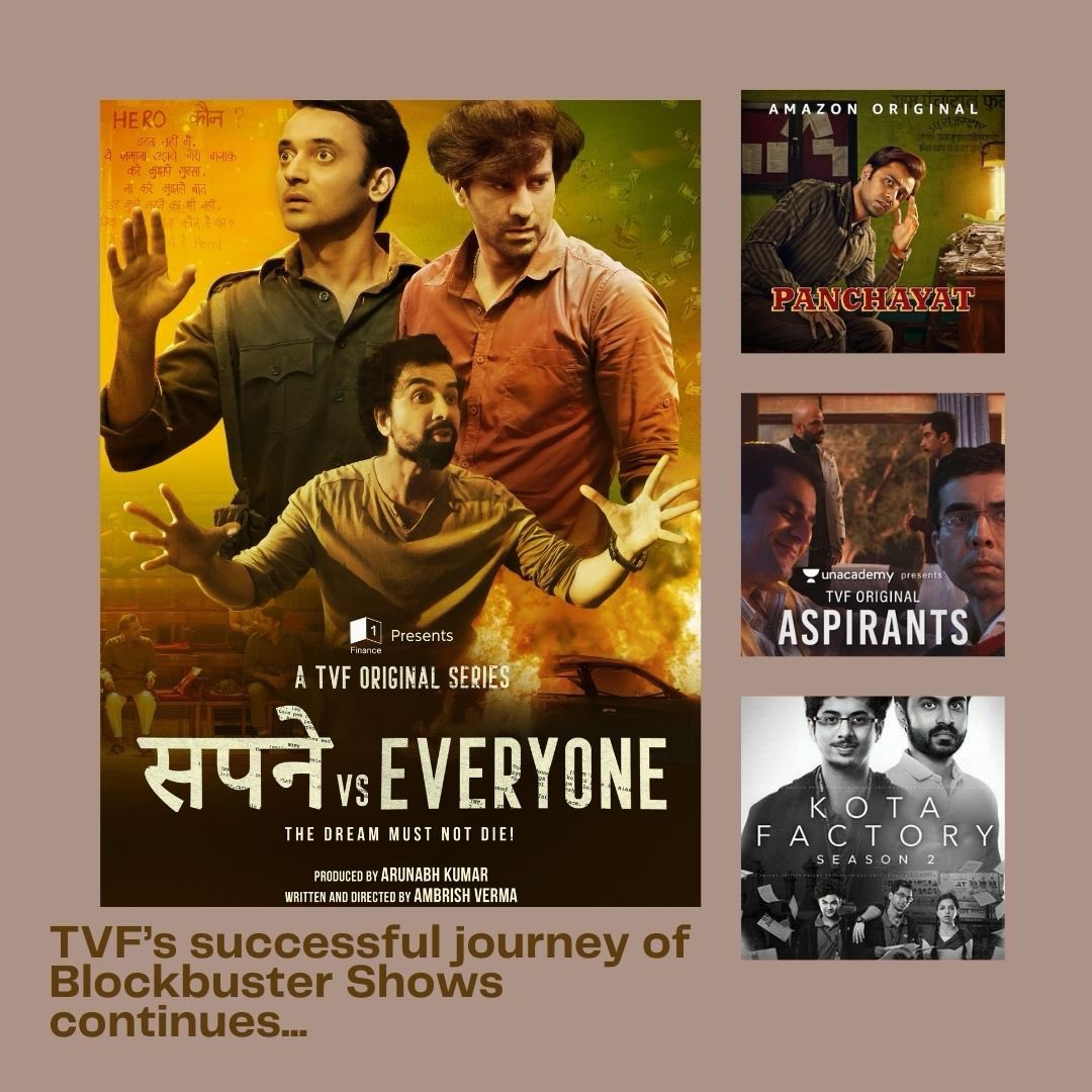 TVF CONTINUES WINNING STREAK WITH NEW SHOW… #TheViralFever [#TVF] continues to connect with viewers across the globe… Shows like #Panchayat, #Aspirants and #KotaFactory have struck a chord with audiences of all age groups.

Interestingly, this tradition of creating…
