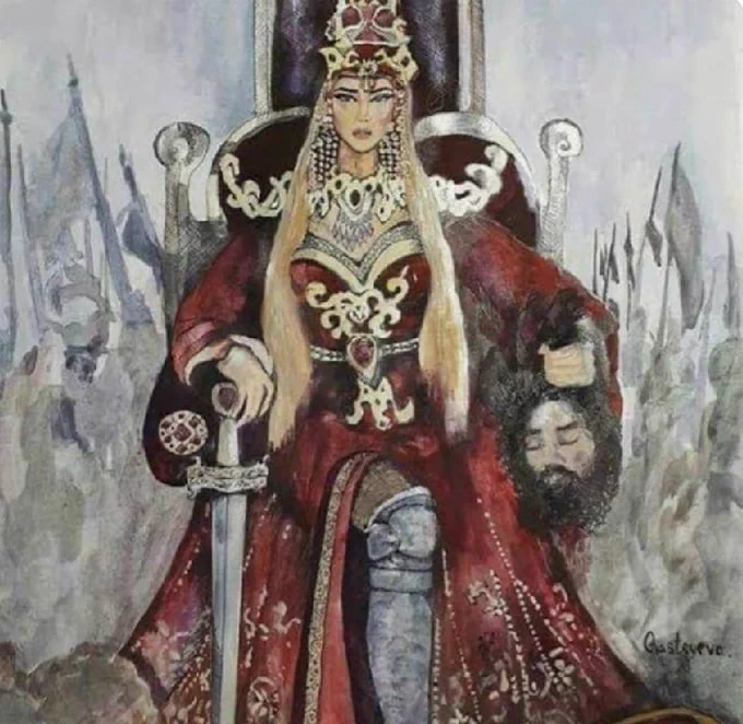 Uzaktan_Gelen__'s tweet photo. Arap, kız çocukları diri diri toprağa gömerken, Türkleri Tomris Khatun yönetiyordu...  

Şeriat diye böğürmeyi bırakıp, tekrar özüne dönmenin zamanı gelmedi mi araplaşmış Türk?