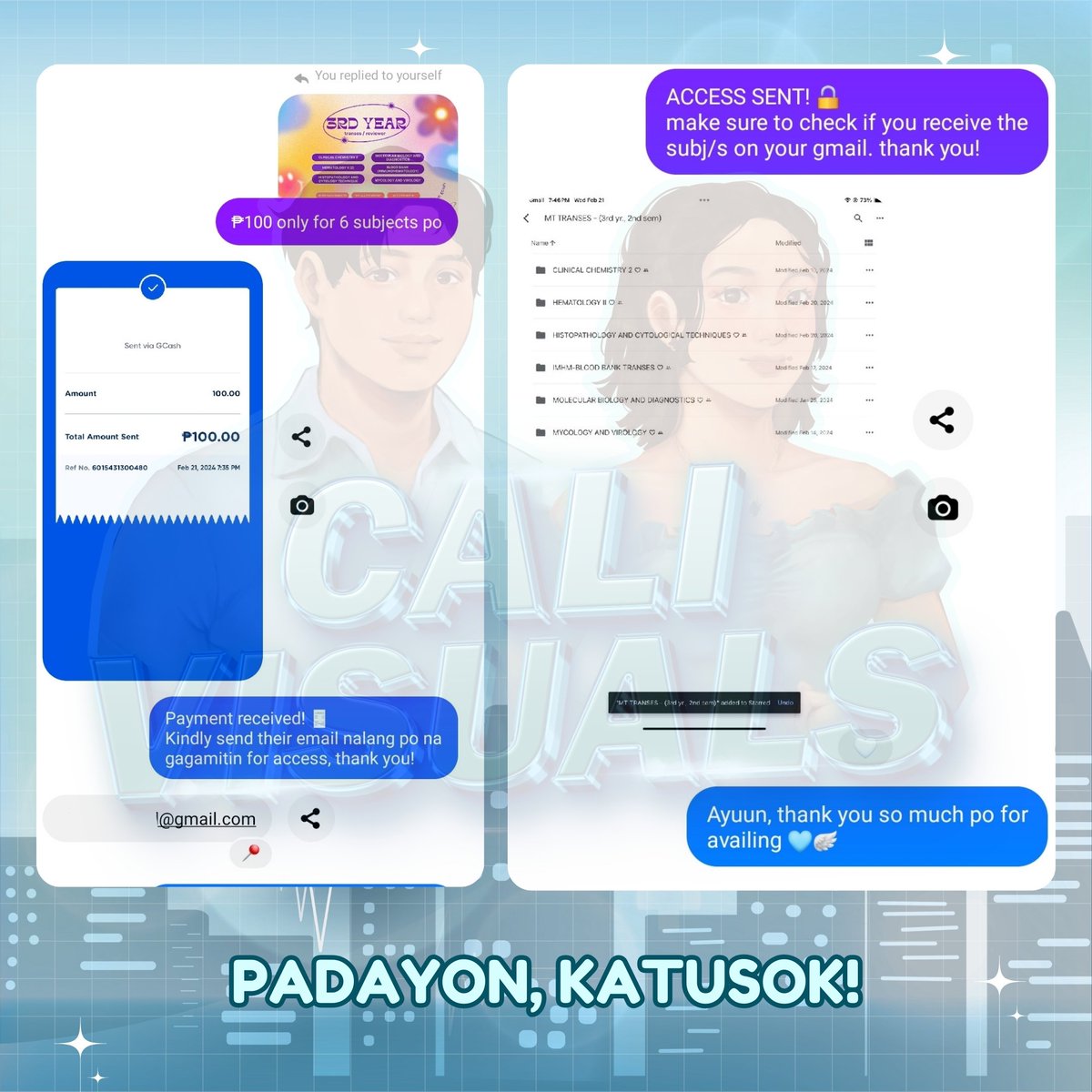 gaiakollectiv's tweet image. 🔬 𝗠𝗼𝗿𝗲 𝘀𝘂𝗰𝗰𝗲𝘀𝘀𝗳𝘂𝗹 𝘁𝗿𝗮𝗻𝘀𝗮𝗰𝘁𝗶𝗼𝗻𝘀 𝗳𝗼𝗿 𝗠𝗲𝗱𝗶𝗰𝗮𝗹 𝗧𝗲𝗰𝗵𝗻𝗼𝗹𝗼𝗴𝘆 𝘁𝗿𝗮𝗻𝘀𝗲𝘀! 🤗 Happy studying, everyone! Claim those three letters! 🧫🦠

— #bestbycali
#medtechtranses #bsmls #bsmt #medtechreviewer #transes #commstwt #studytwtph