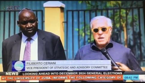 SebregondiF's tweet photo. On mission to South Sudan to assess needs of the National Election Commission in view of general election scheduled for Dec 2024. Thanks to Hon Minister of Foreign Affairs John Morgan  for receiving us @ECESeu @AUC @ItalyMFA @EUAmbSouthSudan https://t.co/ZKEnPbGqZm