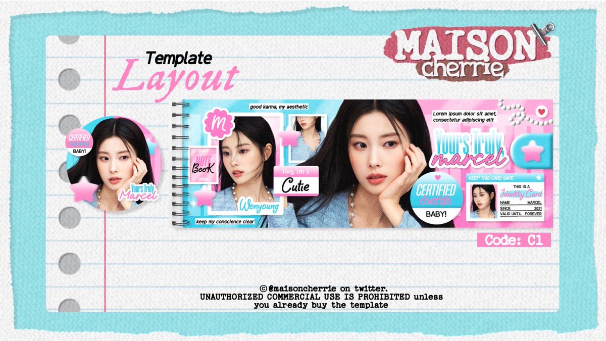 maisoncherrie's tweet photo. Help REPOST? Makasih!

Sore temen temen, boleh mampir sebentar untuk ospek 4 template layout baruku ini, jika ada kesamaan dengan BA lain kindly dm me ya biar bisa dirombak sebelum dijual as a template! terima kasih semuanya! 🩵

#zonaba #zonauang https://t.co/y9o4nnCQye
