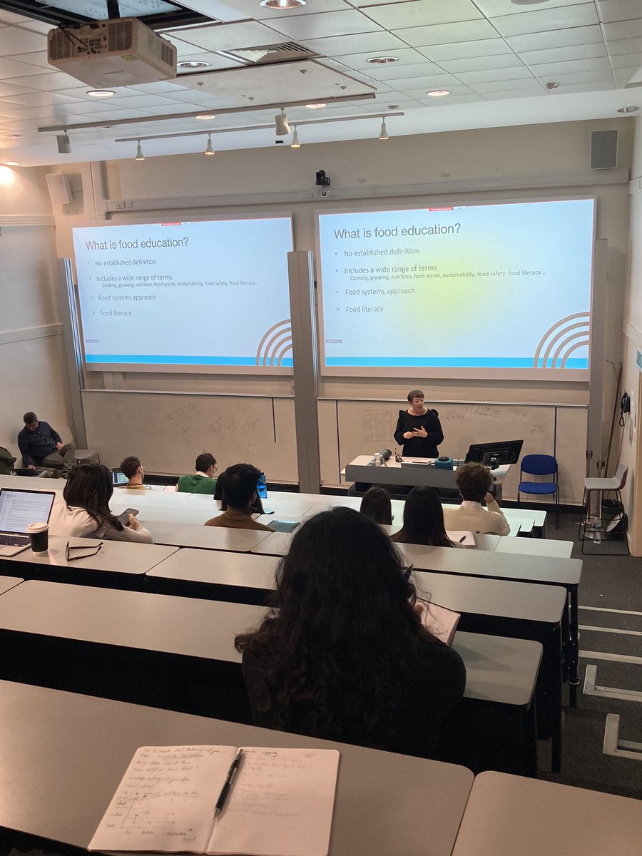 Great to see @McGowanKim presenting her PhD Food Policy research @FoodPolicyCity @CityUniLondon on food education’s role in the Sustainable Development Goals! #foodliteracy #foodpolicy at the London Student Sustainability Conference!  #LSSC24 @Sustain_City