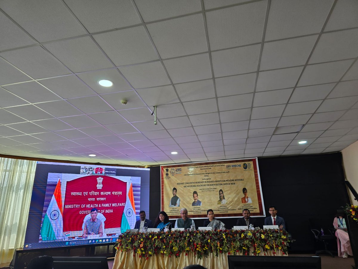 'Jai vigyan, Jai anusandhan'... In Shillong, Meghalaya participated in the 'Regional Consultative Workshop on Research Priority for providing accessible and affordable healthcare for North East States of India' along with Hon'ble HFM Dr. @mansukhmandviya ji and Hon'ble