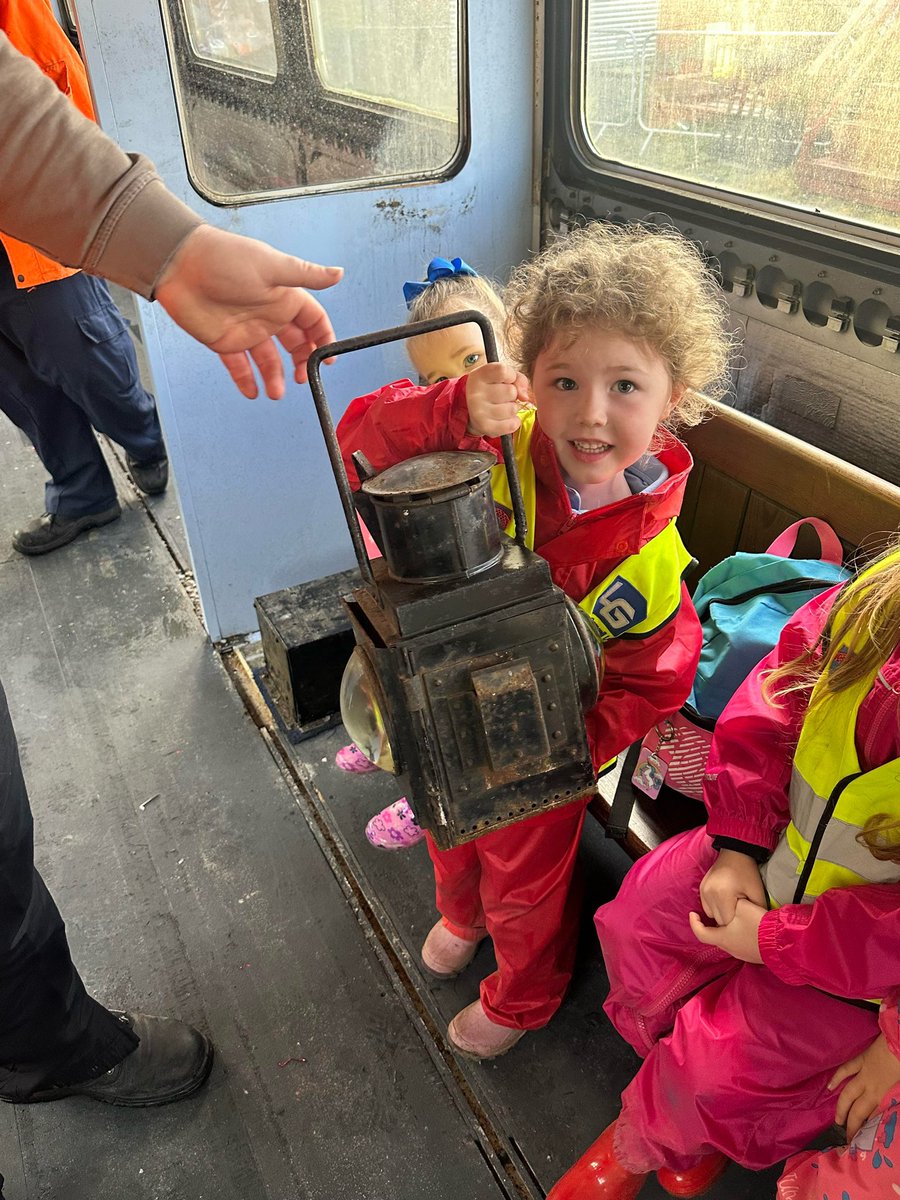 We were very proud to welcome Reception 2 pupils from <a href="/YsgolPontyberem/">Ysgol Pontyberem</a> to our railway on Monday 19th February for a chat with us and Network Rail on railway safety and the history of our site as well as a tour of our train. We are delighted that all the pupils enjoyed their visit