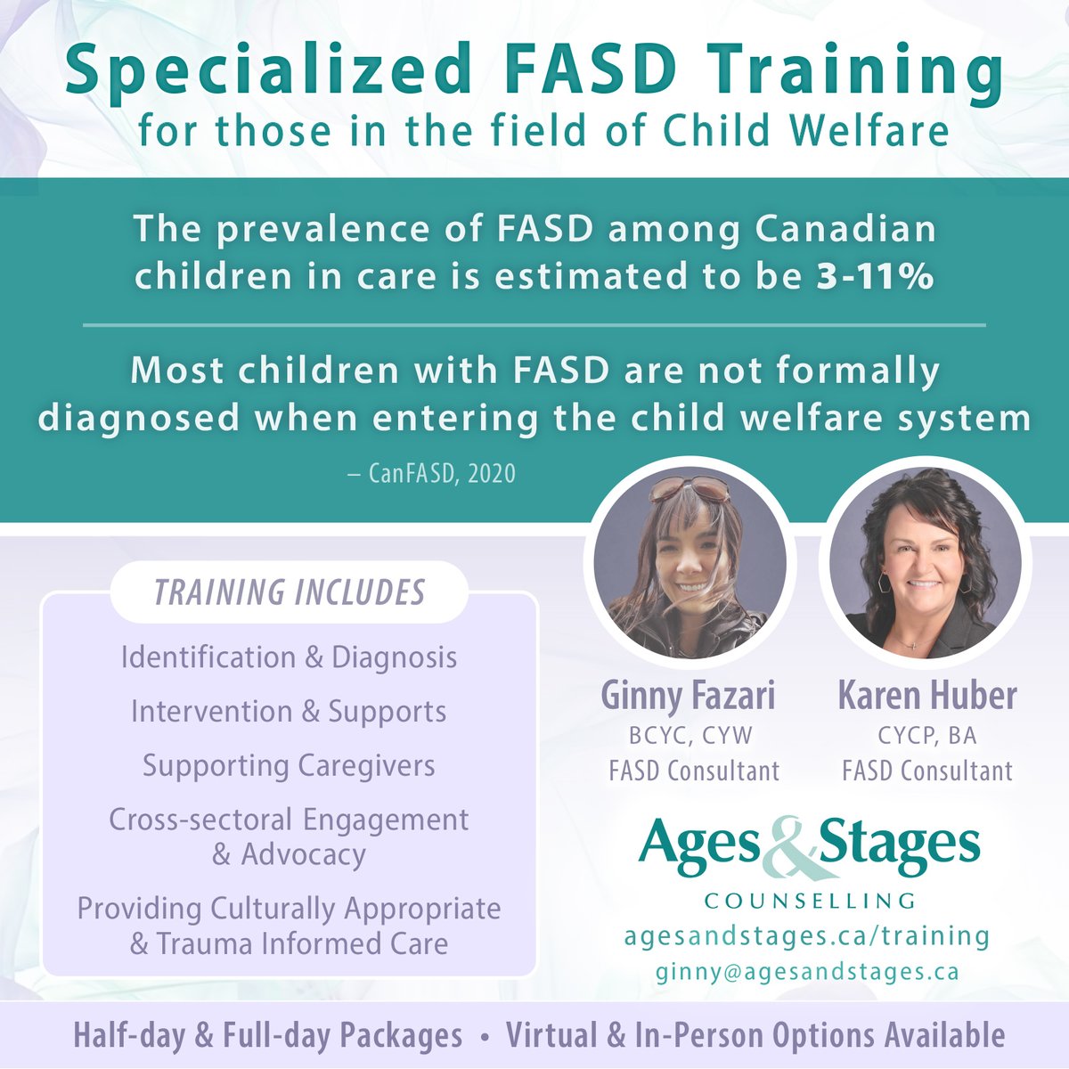 KarenHuberFASD's tweet photo. Do you want to learn how to best support individuals with #FASD?
Are you in the field of Child Welfare?
We have half-day and full-day training options available.
For more info, visit: https://t.co/reL6BmzqiS
#fasd #fasdtraining #childwelfare #agesandstages https://t.co/bPKTI4wHPg
