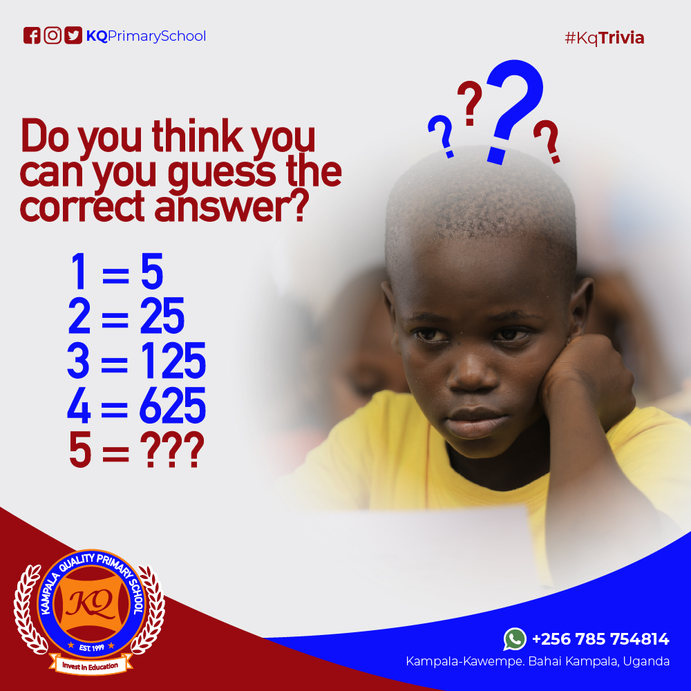 #triviachallenge Do you think you can guess the correct answer to the #brainteaser below? 😊👍If yes, kindly reply in the comments section below. #investinducation #smack #namboole #teens #WhatsApp #kabaka #kitende