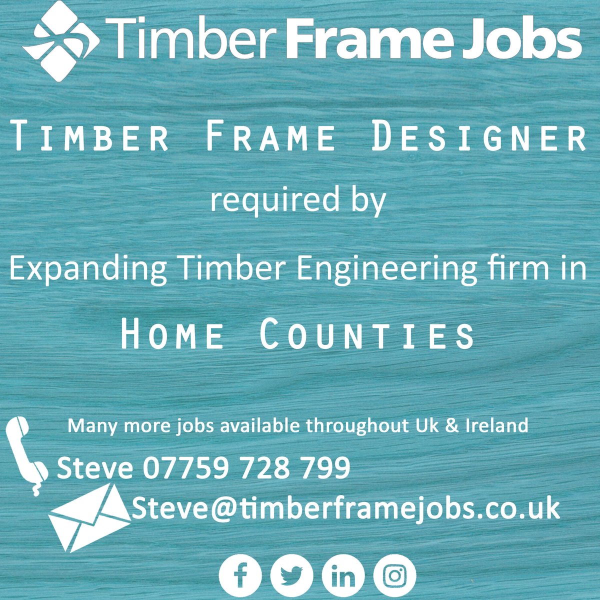 TimberFrameJobs's tweet photo. This expanding #TimberEngineering manufacturer in the #HomeCounties is looking for a #TimberFrameDesigner to join their team. More #TimberFrameJobs avail in UK &amp; IRE. 
#TimberEngineeringJobs #HomeCountiesJobs #TimberFrameDesign #TimberFrameDesignerJobs #TimberFrameDesignerJob https://t.co/KYhQv7rsaf