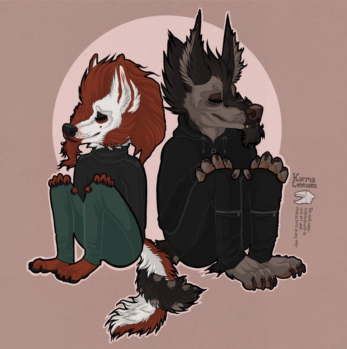 KarmaLehtinen's tweet photo. ✧ L is for love ✧

Something cutier than usual.

Damiel belongs to my dear wifey-thing @susitseart ♡

#art #artist #digitalart #anthro #canineanthro #procreate #originalcharacters https://t.co/YKyoBVhEYL