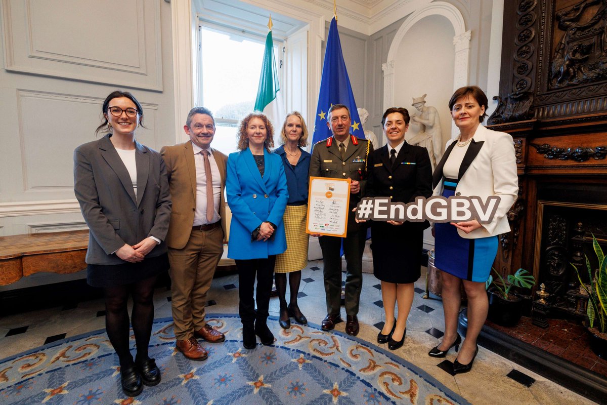 Yesterday the Assistant Chief of Staff Brigadier General Rossa Mulcahy represented the Defence Forces at the Irish Consortium on Gender Based Violence (GBV) at the Department of Foreign Affairs. At this meeting, the Leaders from international human rights, humanitarian, and