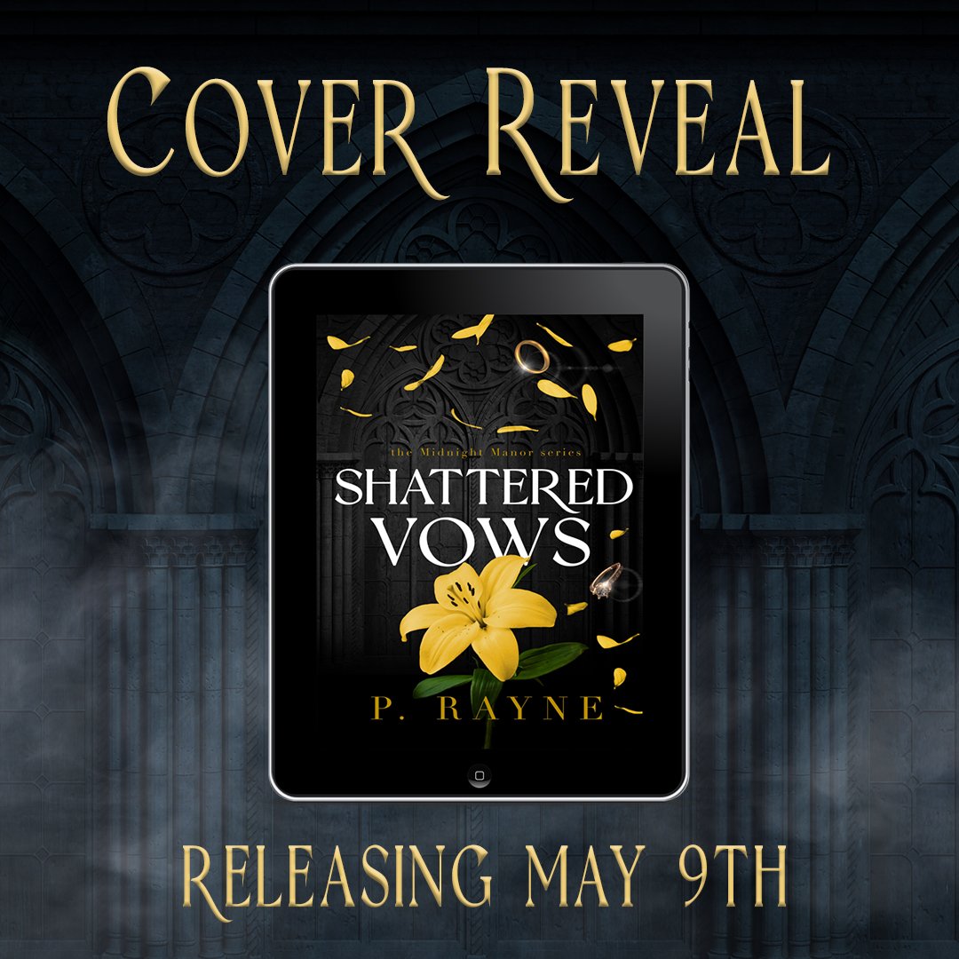 P. Rayne has revealed the gorgeous cover for Shattered Vows! Releasing: May 9, 2024 Cover Design: Regina Wamba Pre-order your copy today! books2read.com/svpr Add to Goodreads: bit.ly/4bDsJnl #prayne #midnightmanor #shatteredvows #fairytaleretelling @valentine_pr_