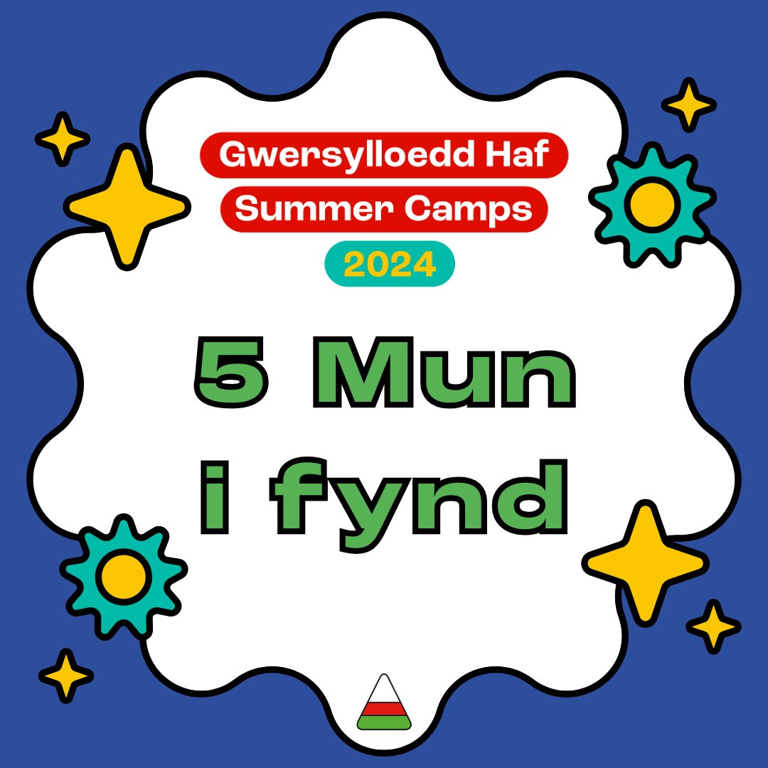 5 munud i fynd! 🤩 5 minutes to go!🌞 #gwersylloeddhaf2024 #urddgobaithcymru #glanllyn