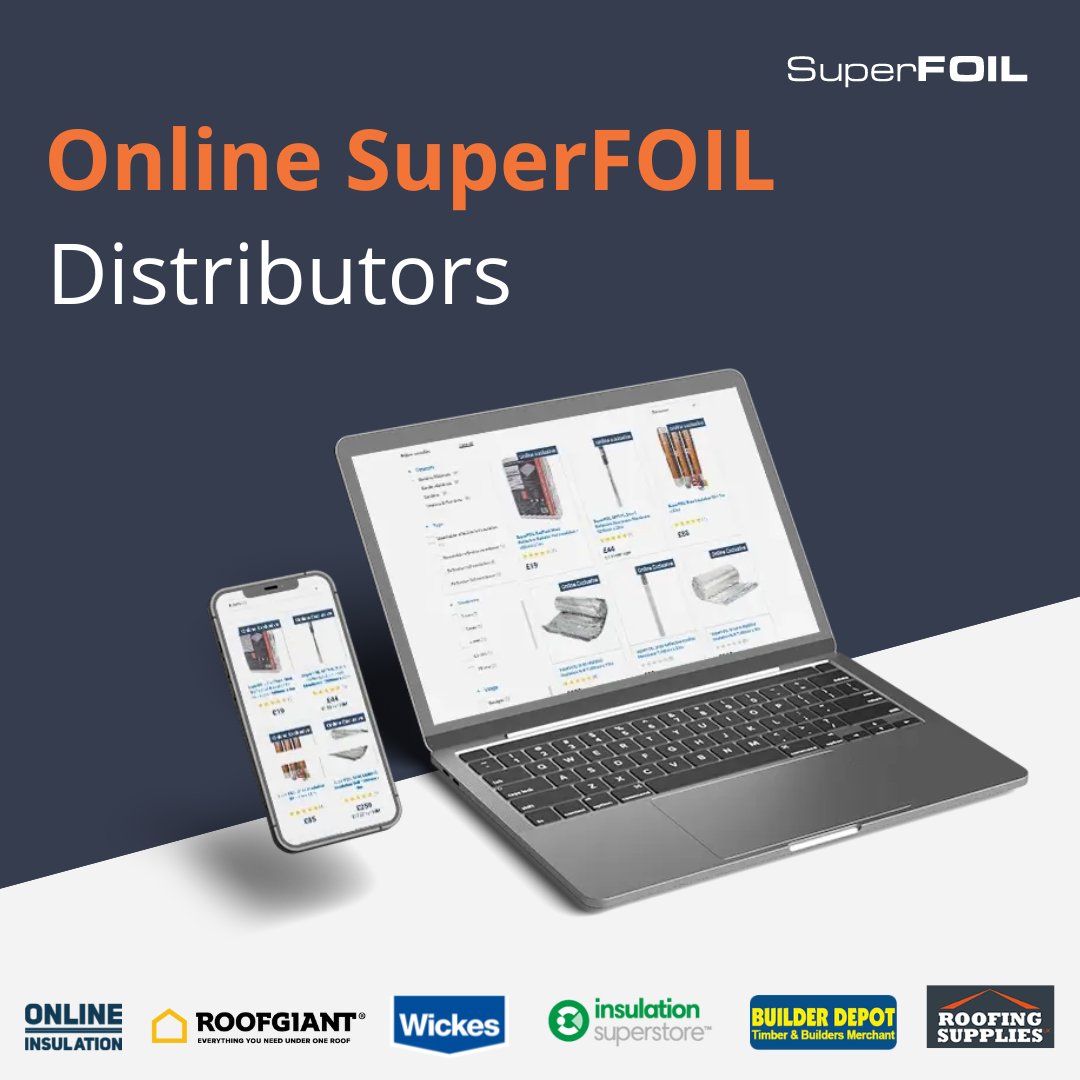 Our products are available to order at any time, day or night thanks to our online distributors!🖥️

Check out our website to find a list of our online distributors: superfoil.co.uk/online-distrib…