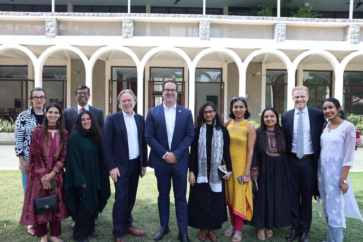 An honour to be a part of the welcome meeting for dear friend & hon'ble 🇦🇺 Minister for Veteran Affairs and Personnel,@mattkeogh🙏🏽💐 Gratitude HE @AusHCIndia for hosting us at 🇦🇺 High Commission & discussing ideas for strengthening 🇮🇳🇦🇺 relations💐 @AIYouthDialogue @MITHILAsmita