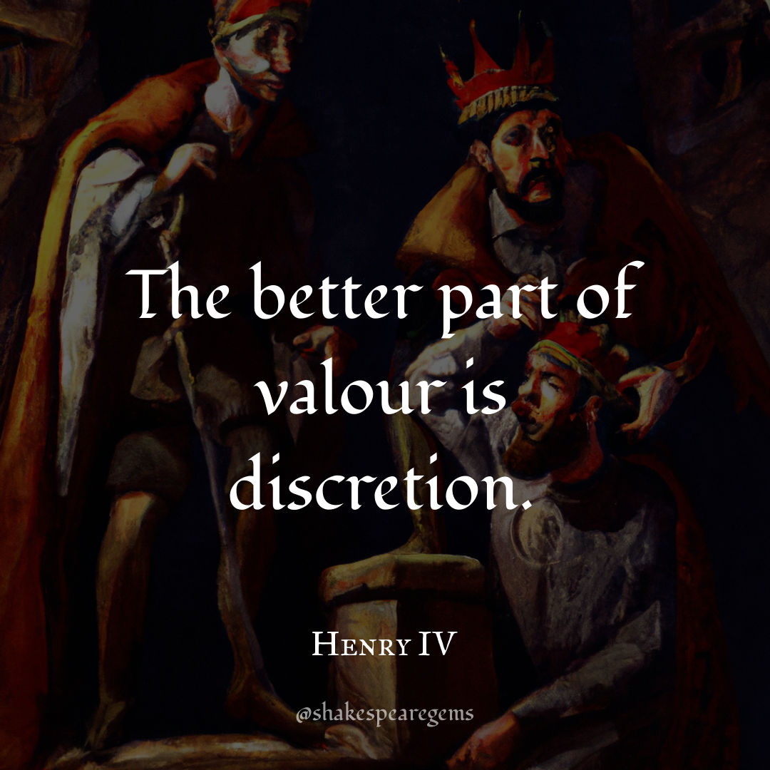 ShakespeareGems's tweet photo. So basically, it's better to play it safe and not rush into foolish decisions. #shakespeare #shakespearequotes #shakespearegems #bardofavon #henryiv https://t.co/u7ub7I1GrH