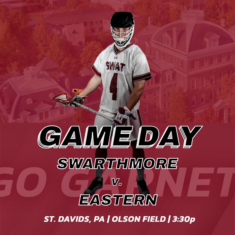 SwatMLacrosse's tweet photo. Huge matchup on the main line today!
#GoGarnet #BeatEastern https://t.co/Z7lrrKT9lo