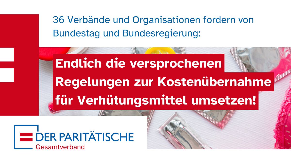 Der Paritätische (@paritaet) on Twitter photo Ungewollt schwanger, weil Geld für Verhütungsmittel fehlt? Leider Normalität! <a href="/profamilia_bv/">pro familia Bundesverband</a> fordert daher mit dem Paritätischen und 34 weiteren Organisationen: Die im Koalitionsvertrag vereinbarte Kostenübernahme für Verhütungsmittel endlich umsetzen!
👉 profamilia.de/fachinfos/news… Ungewollt schwanger, weil Geld für Verhütungsmittel fehlt? Leider Normalität! <a href="/profamilia_bv/">pro familia Bundesverband</a> fordert daher mit dem Paritätischen und 34 weiteren Organisationen: Die im Koalitionsvertrag vereinbarte Kostenübernahme für Verhütungsmittel endlich umsetzen!
👉 profamilia.de/fachinfos/news…