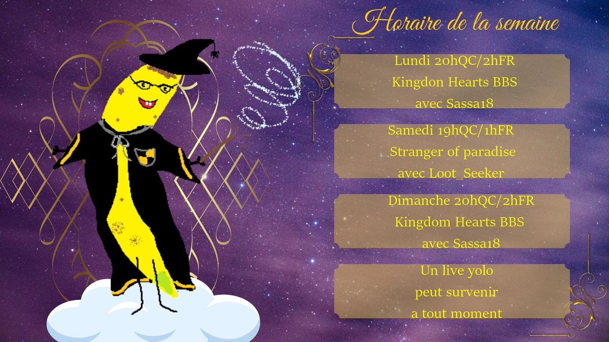 oups j'ai oublié de posté ceci :D twitch.tv/flokurichama