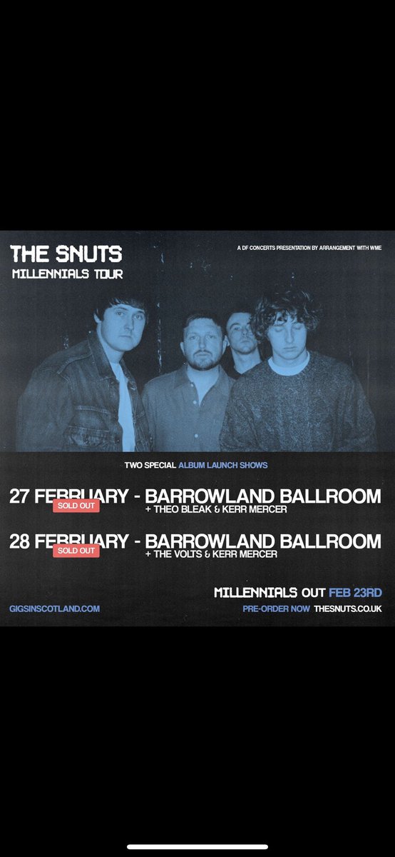 We are super excited to be supporting the The Snuts @TheBarrowlands. It’s gonna be a cracking night! See you there x