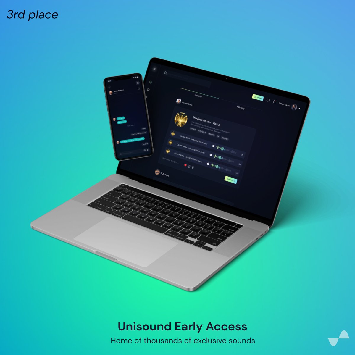 Unisound_io's tweet photo. WIN BIIIIIG by participating in our sample-flipping competition!

1. Join our Discord server (link in bio) and download the contest soundpack. 
2. Make a 30-45 second beat using the sounds in the pack.
3. Submit by 03/01 https://t.co/zjAP8goAax