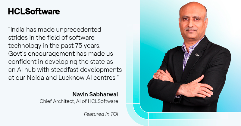 HCLSoftware's tweet photo. #HCLSoftware is featured in the article- ‘State on path to becoming hub of AI revolution soon’ by @timesofindia.

Read the full article here for more: https://t.co/gejqbvb229
