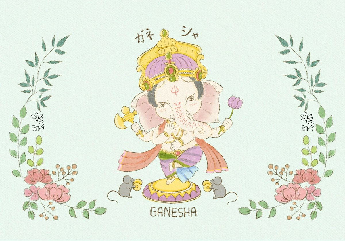 daradaRatto17's tweet photo. เนื่องจากวาดวอลเปเปอร์พระพิฆเนศให้เพื่อนที่สัญญาไว้สักพัก เลยเอามาแจกให้ฟลว.ฟรีค่า มีทั้งแบบโทรศัพท์และเดสก์ทอป ถ้าสนใจสามารถนำไปใช้ได้เลยค่า 

*งดเอาไปทำเป็นเชิงพาณิชย์นะคะ ขอบคุณมากค่า https://t.co/FKPaTE78aw
