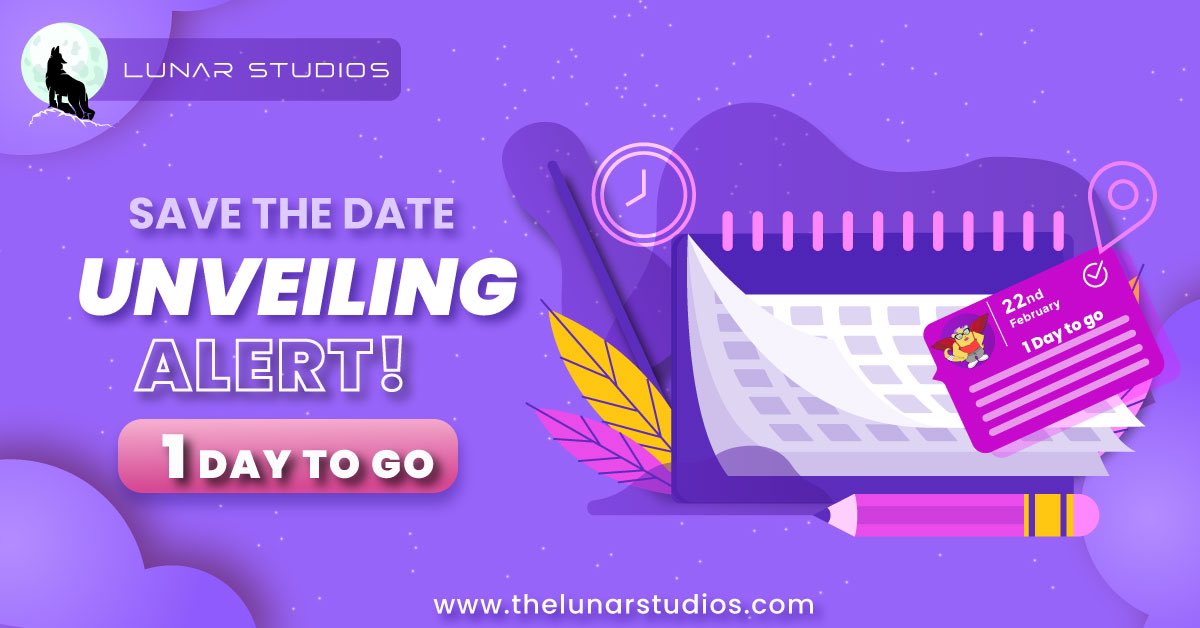 LunarStudiosX's tweet photo. 🚀 Save the Date! Just 1 day left until the big reveal! Get ready to witness something extraordinary.
 
Participate Now 
Link - https://t.co/ttW9SlUed2

#nftgiveaway #cryptogiveaway #nftcommunity #blockchains #blockchaingiveaway #cryptocontest #freenft #nftcontest #cryptoartgiveaway #digitalartgiveaway #tokengiveaway #cryptofreebies #nftcollector #ɢɪᴠᴇᴀᴡᴀʏᴀʟᴇʀᴛ