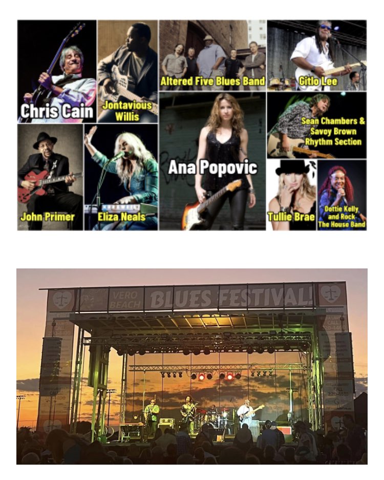 This weekend #VeroBeach #Bluesfestival FEB 24th & 25th 👇🏽