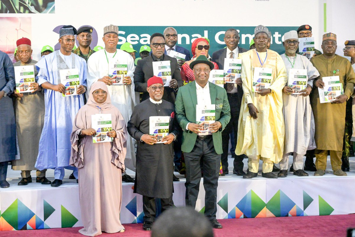 nirsalconnect's tweet photo. Yesterday, we joined @nimetnigeria at the Launch of its 2024 Seasonal Climate Prediction booklet. It was a well-attended event, subscribed to by the several stakeholders who depend on precise weather forecasting for their operations. https://t.co/JGhxZlmcfB