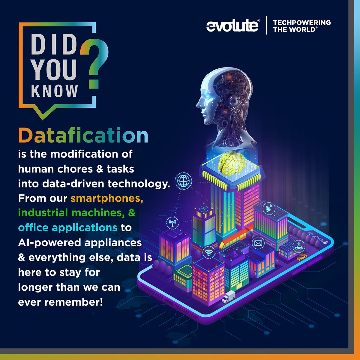 EvoluteGroup's tweet photo. From smartphones to AI-powered appliances, data is the new currency of efficiency!
.
.
Visit us at: https://t.co/oCxs2qJt32
.
.
#evolutegroup #techpower #datafication #smartphones #industrialtech #officeapplications #AIappliances #datadriven #techrevolution #smartdevices https://t.co/8m6EyGf0QR