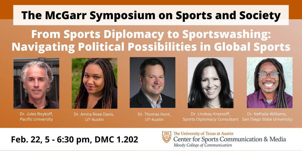 Dr. Lindsay Krasnoff (@lempika7) is a global sport consultant, author and director of @FranceAndUS, deeply interested in #sportsdiplomacy. (More at lindsaysarahkrasnoff.com) She'll join us tomorrow on campus in DMC 1.202 for the 2024 McGarr Symposium on Sports and Society. Attend!