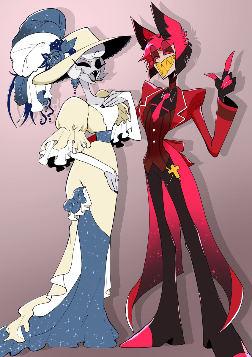 ロージーとアラスター #HazbinHotel #HazbinHotelFanart
