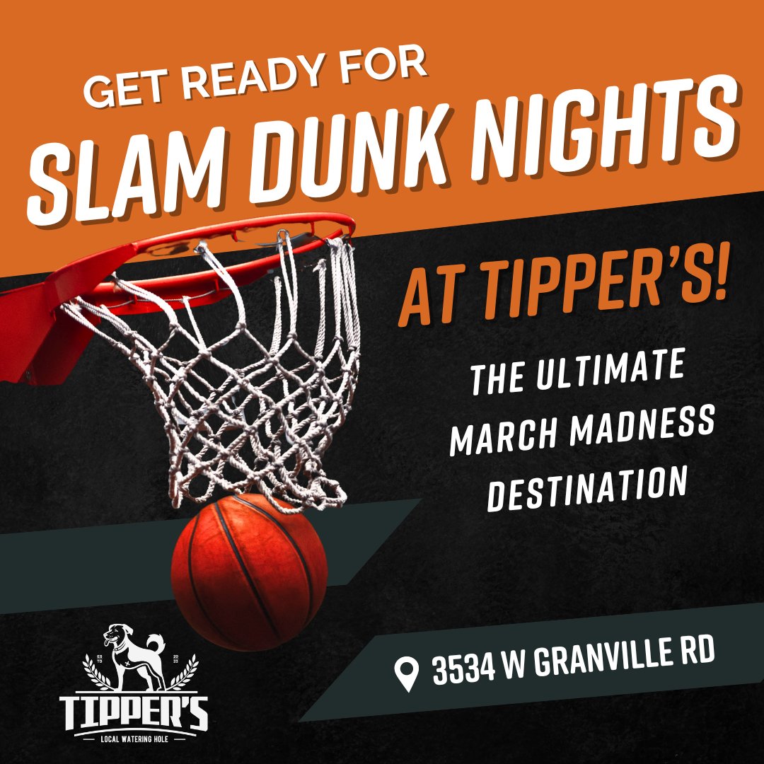 March Madness is right around the corner! Catch the game, grab a cold one, and let the madness unfold. 🏀🍺

#MarchMadnessNights #HoopsAndHops #TipOffFun #CasualMadness #Tippers #TippersLocal #Drink #LocalBrews #LocalBeer #OhioBeer #Ohio #Cbus #ColumbusBeer #DublinBar