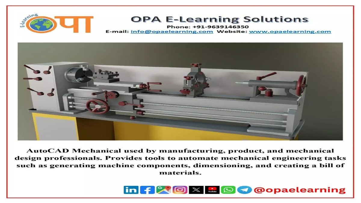 #AutoCAD #MechanicalDesign #cadtutorial #creative #design #skills #DesignProcess #CADDrawing #Educational #bestplacetolearn #bestinstitute #knowledge #topinstitute #education #opaelearningsolutions #opaelearning #solutions #OPA #elearning