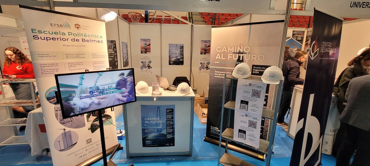 La <a href="/epsb_uco/">Escuela Politécnica Sup. de Belmez Univ. Córdoba</a> de la <a href="/Univcordoba/">Universidad Córdoba</a> está presente en el XX Salón del Estudiante organizado por <a href="/AytoLucena/">Ayuntamiento de Lucena</a> que está siendo un éxito de participación y organización. Felices de poder informar de nuestros grados a toda la Comunidad Educativa.