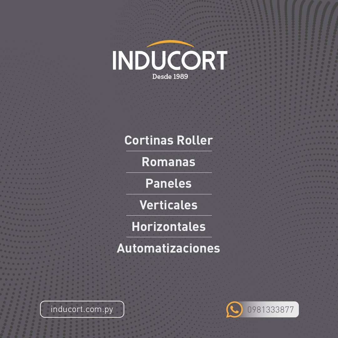 Inducortsrl's tweet image. ✨ En Inducort, ofrecemos una amplia variedad de opciones para satisfacer tus necesidades.
✅ #Cortinasroller
✅ #Romanas
✅ #Paneles
✅ #Verticales
✅ #Horizontales y mucho más.
Además, contamos con #automatizaciones para brindarte #comodidad y funcionalidad.