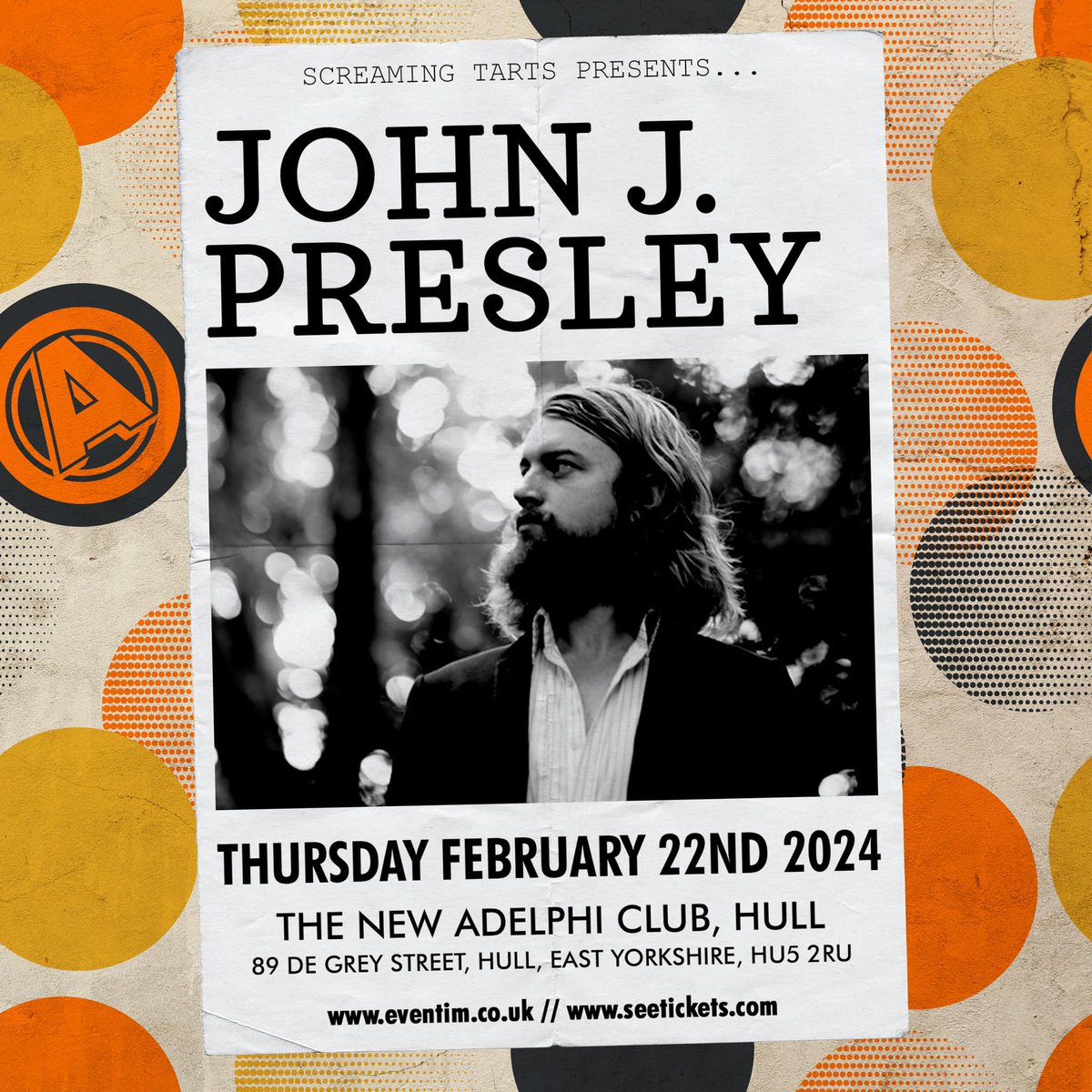 Brighton based multi-instrumentalist John J Presley returns after a 3-year hiatus with a new album, Chaos & Calypso, calling at The New Adelphi club in Hull on Thursday February 22nd. Book here >>> seetickets.com/event/john-j-p…