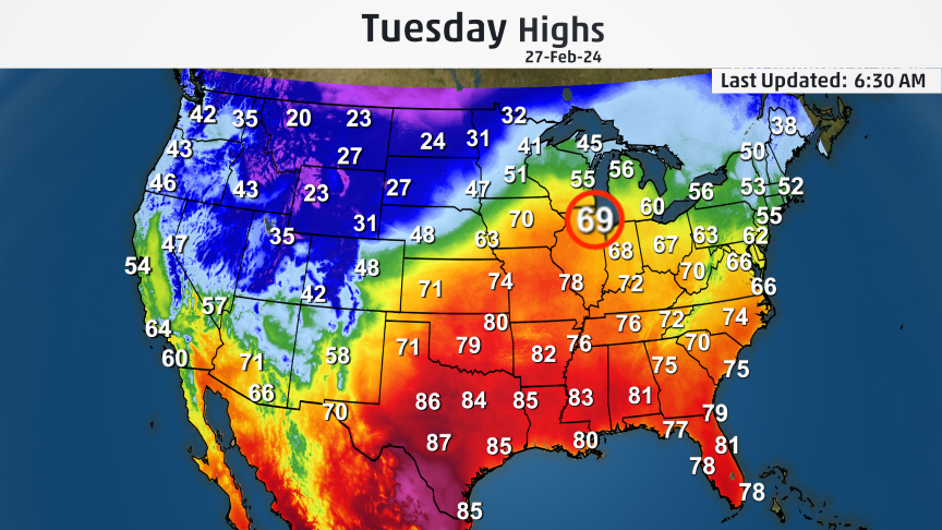 wxjerdman's tweet image. If #Chicago reaches 60˚ today for the first time this year, it's right on par with their 30-year average date (Feb. 21). 

If they hit 70˚ next week, that would be over 3 weeks earlier than average (March 24) and over a month earlier than last year (March 31). #springalready